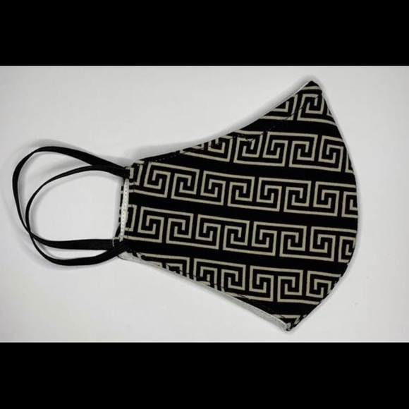 Meander Motif Face Mask | Nose Wire - Picture 2 of 5